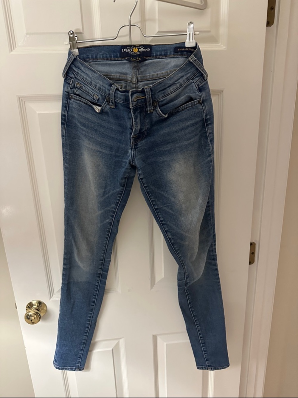 Lucky Brand Women's Skinny Jeans in Medium Blue Wash